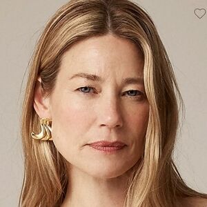 J. Crew Gold Statement Squiggle Earrings